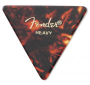 Fender 355 Shape Picks Shell Heavy медиаторы, жесткие, цвет черепаховый (треугольные)