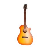 Cort GA-MEDX LVBS электроакустическая гитара с вырезом, цвет санберст