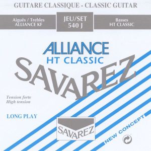 Savarez 540J Alliance HT Classic Blue high tension струны для классической гитары нейлон