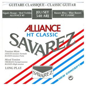 Savarez 540ARJ Alliance HT Classic Red/ Blue medium-high tension струны для кл. гитары карбон