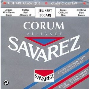 Savarez 500ARJ Corum Alliance Red/ Blue medium-high tension струны для кл. гитары нейлон