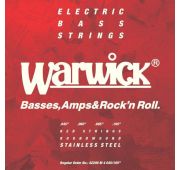 Warwick 42200 M4 струны для бас-гитары Red Label 45-105, сталь