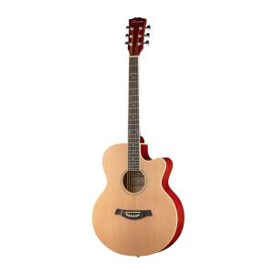 Caraya F521-N акустическая гитара, с вырезом, цвет натуральный