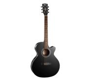 Cort SFX-ME BKS электроакустическая гитара, корпус SFX, цвет Black Satin - черный