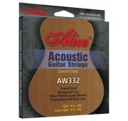 Alice AW332-SL Комплект струн для акустической гитары, посеребренная бронза, 11-52 AW332-SL