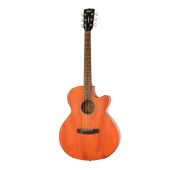 Cort SFX-MEM OP электроакустическая гитара, с вырезом, цвет Open Pore - натуральный