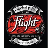 Flight CS28H струны для классической гитары, натяжение Hard, чистый нейлон, обмотка серебро