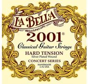 La Bella 2001H Hard комплект струн для классической гитары, сильное натяжение, посеребренные