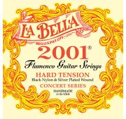 La Bella 2001FH Flamenco Hard Комплект струн для классической гитары, сильное натяжение, посеребренн