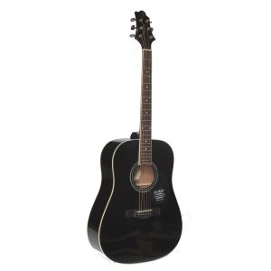 Greg Bennett GD100S/BK акустическая гитара, дредноут, цвет черный