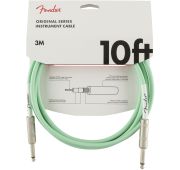 Fender 10' Original Instr. Cable SFG Surf Green инструментальный кабель, зеленый, длина 3м