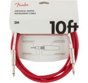 Fender 10' Original Instr. Cable FRD Fiesta Red инструментальный кабель, красный, длина 3м