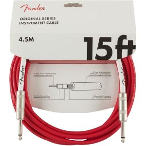 Fender 15 Original Instr. Cable FRD Fiesta Red инструментальный кабель, красный, длина 4.5м