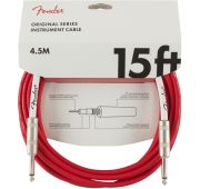 Fender 15 Original Instr. Cable FRD Fiesta Red инструментальный кабель, красный, длина 4.5м