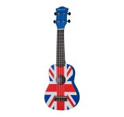 Mirra UK-300-21-YG укулеле сопрано, с рисунком (британский флаг)