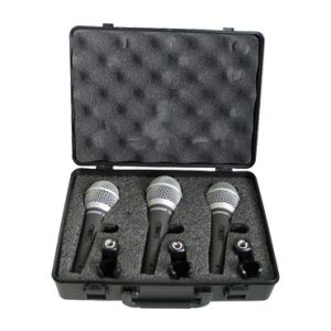 Samson Q6 3 Pack комплект из 3 микрофонов Q6 в кейсе для переноски и хранения