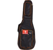 Force DLX-E OR чехол для электрогитары, цвет черный с оранжевым кантом