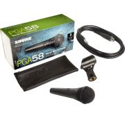 Shure PGA58-QTR-E кардиоидный вокальный микрофон c выключателем, с кабелем XLR -1/4