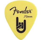Fender Rock On Touring медиатор 0.73 мм, цвет желтый