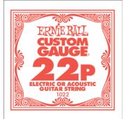 Ernie Ball 1022 струна для электро и акустических гитар. Сталь, калибр .022