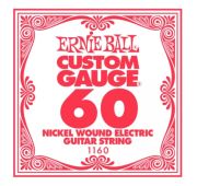 Ernie Ball 1160 струна для электро и акустических гитар. Сталь, калибр .060