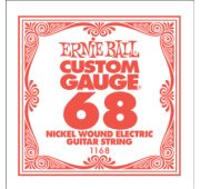 Ernie Ball 1168 струна для электро гитар. Никель. калибр .068